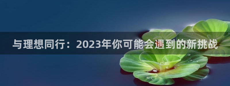 k8凯发下载并安装：与理想同行：2023年你可能会遇到的新挑战